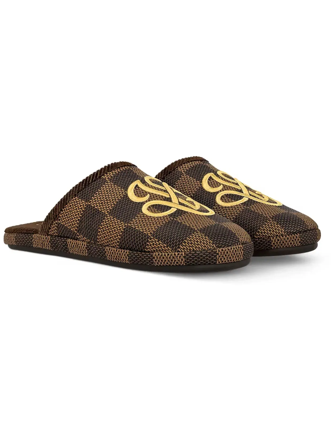 Мужские шлепанцы с принтом Louis Vuitton LV Palace Slipper Damier Pop Louis Vuitton, Ebene — изображение 2 из 2