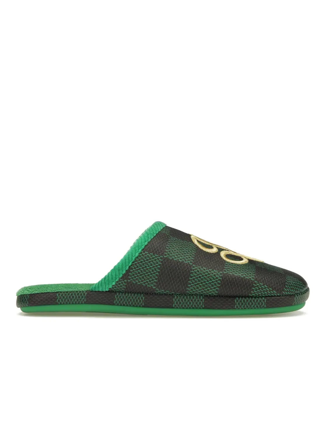 Мужские тапочки Damier Pop Louis Vuitton — изображение 1 из 4, зеленый