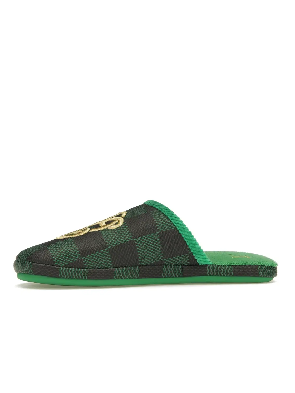 Мужские тапочки Damier Pop Louis Vuitton — изображение 3 из 4, зеленый