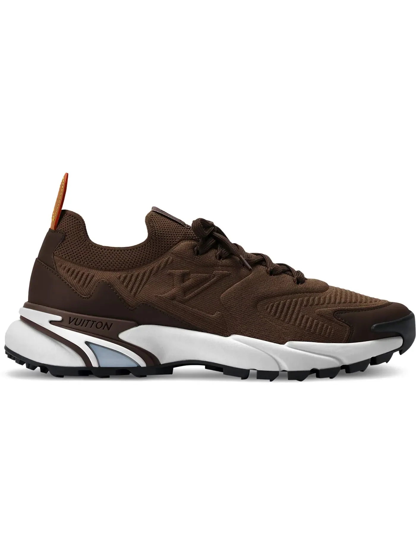 Мужские кроссовки с длинным шнурком Louis Vuitton LV Runner Tatic — изображение 1 из 1, коричневый