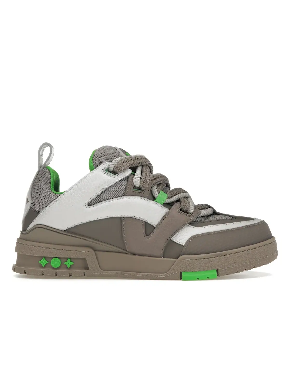Мужские кроссовки Louis Vuitton LV Skate Sneaker — изображение 1 из 4, серый зеленый