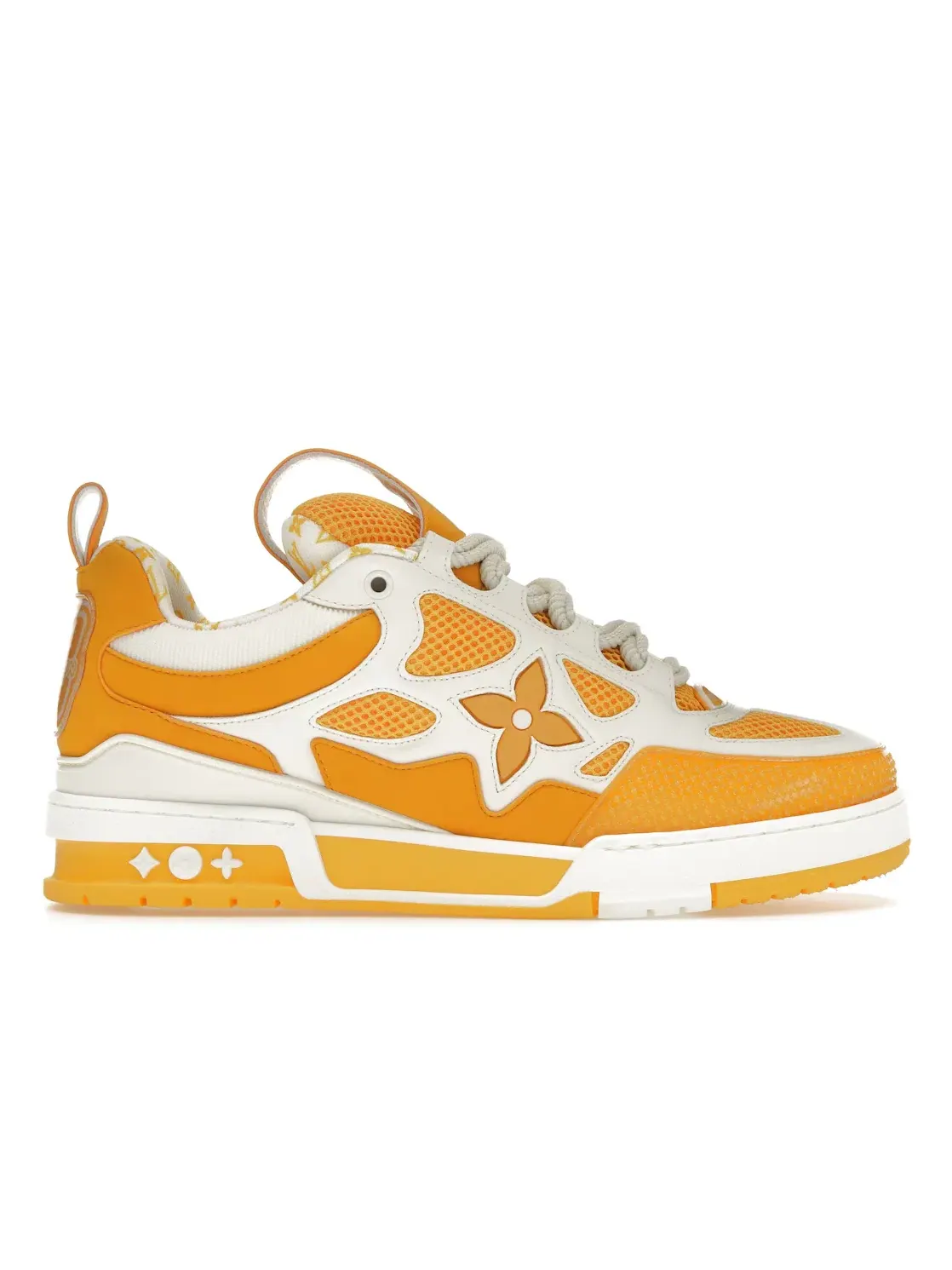 Мужские кроссовки с контрастными деталями Louis Vuitton LV Skate Sneaker — изображение 1 из 4, желтый/белый