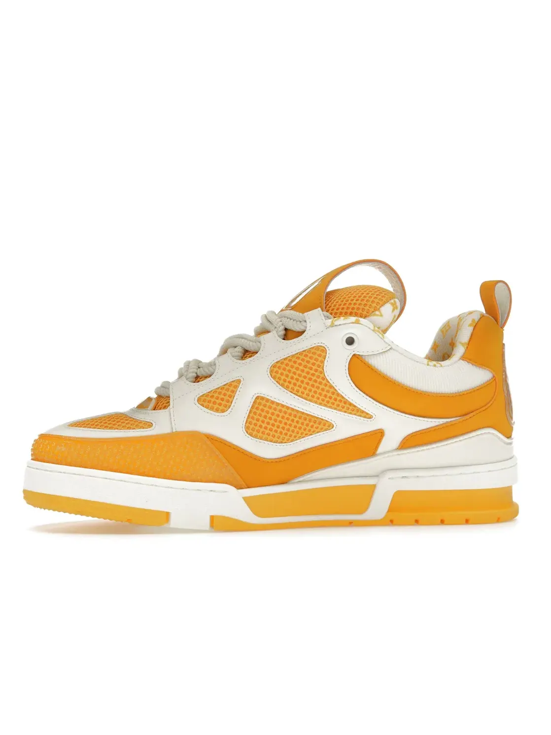 Мужские кроссовки с контрастными деталями Louis Vuitton LV Skate Sneaker — изображение 3 из 4, желтый/белый