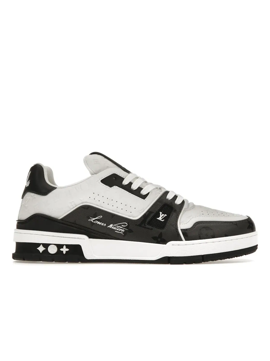 Мужские кроссовки с принтом Louis Vuitton LV Trainer Louis Vuitton — изображение 1 из 4, белый