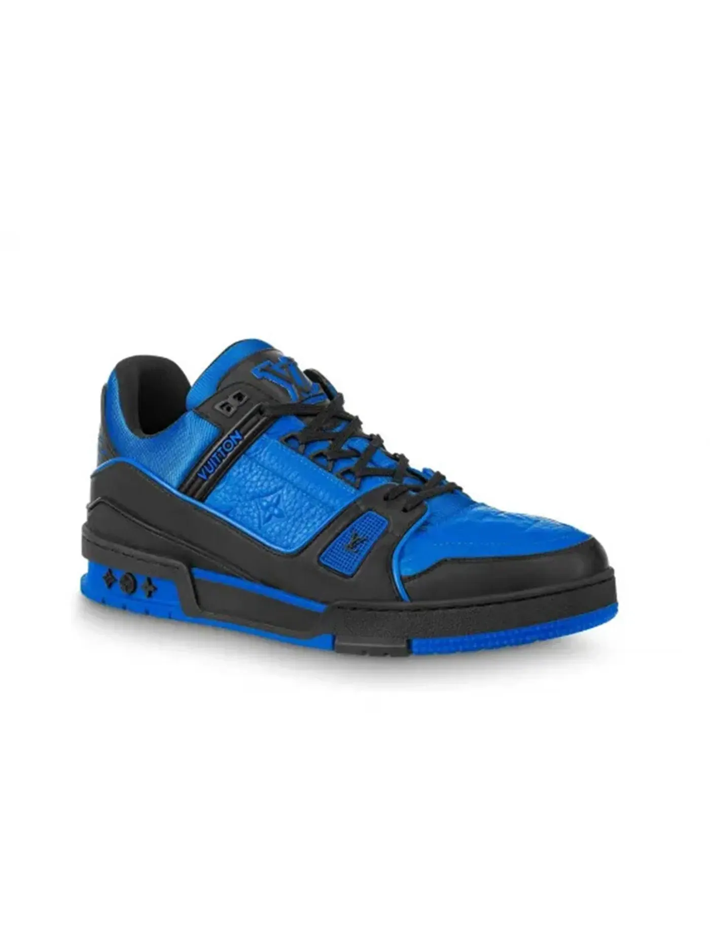 Мужские кроссовки с контрастными деталями Louis Vuitton LV Trainer — изображение 1 из 1, черный/синий