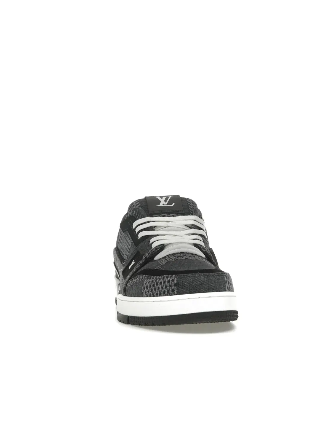 Мужские кроссовки с джинсовым верхом Louis Vuitton LV Trainer — изображение 2 из 4, черный/серый/белый