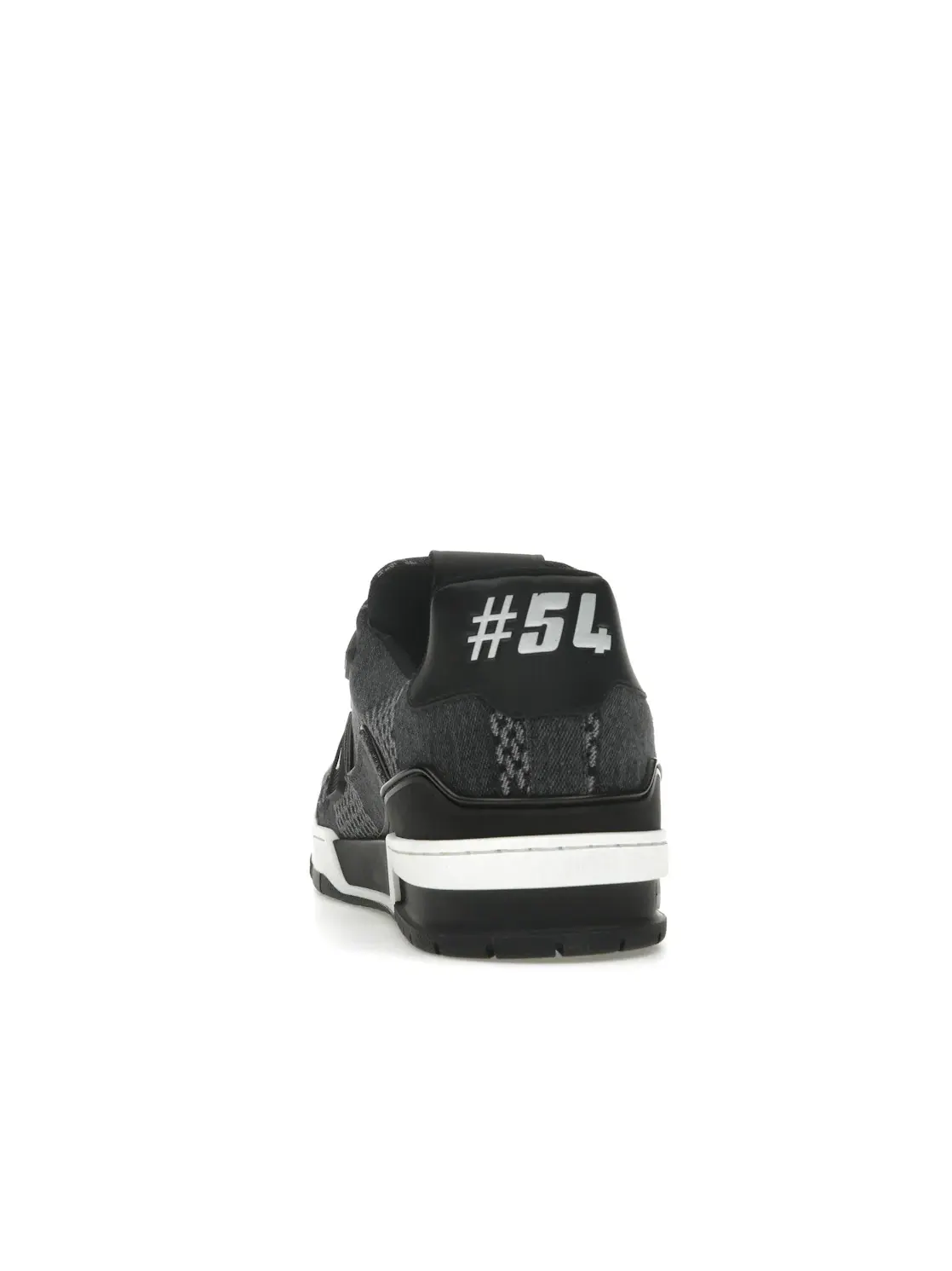 Мужские кроссовки с джинсовым верхом Louis Vuitton LV Trainer — изображение 4 из 4, черный/серый/белый