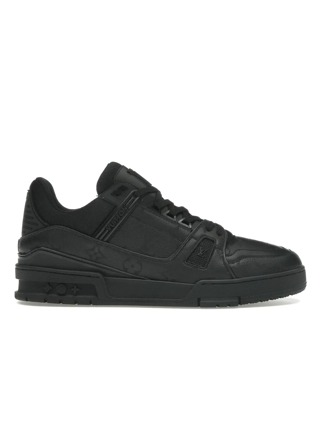 Кроссовки женские мужские Louis Vuitton LV Trainer — изображение 1 из 4, черный/черный