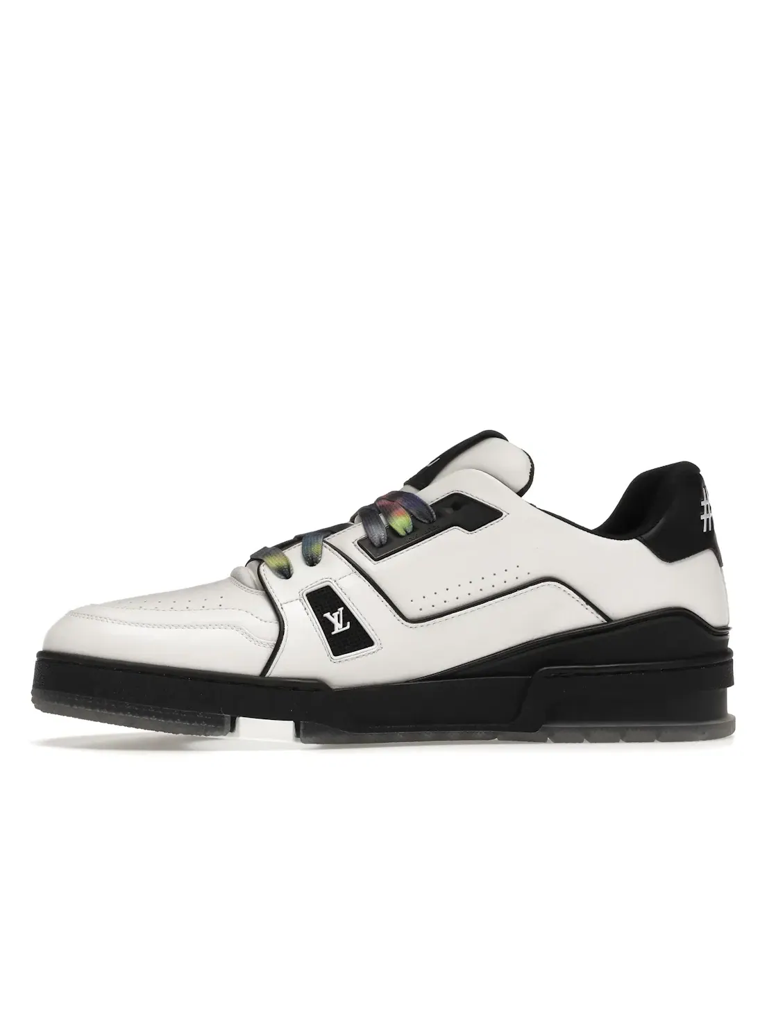 Мужские кроссовки с дизайном Louis Vuitton LV Trainer Louis Vuitton — изображение 3 из 4, белый/черный/мульти