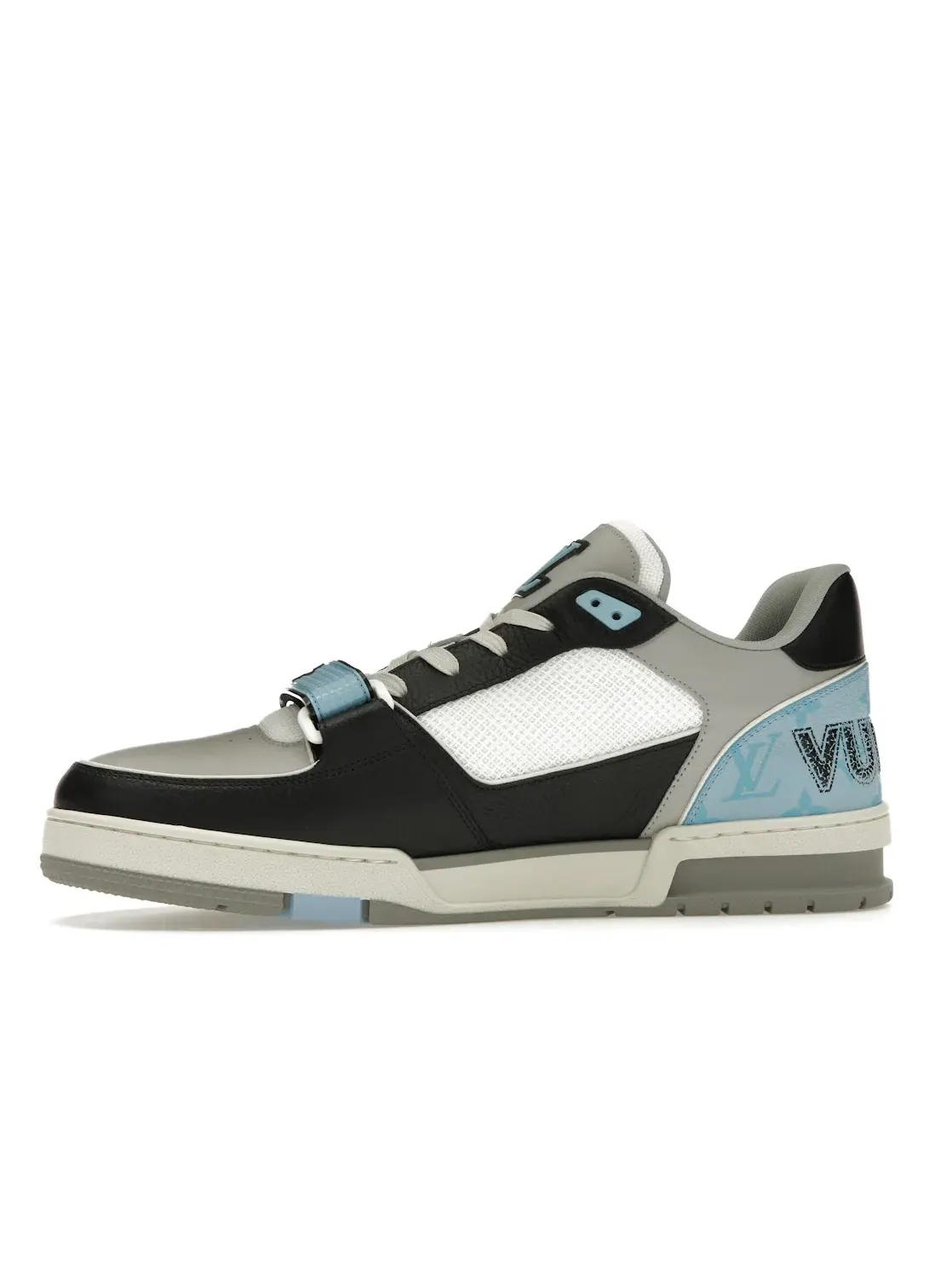 Мужские кроссовки с дизайном Louis Vuitton LV Trainer Louis Vuitton — изображение 3 из 4, синий/серый/черный