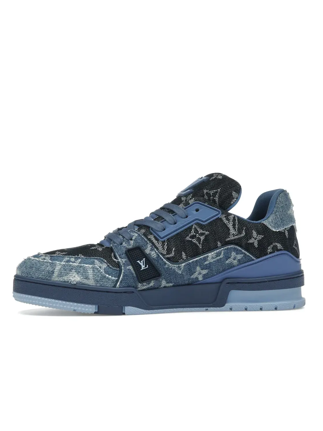 Мужские кроссовки с принтом Louis Vuitton LV Trainer — изображение 3 из 4, синий