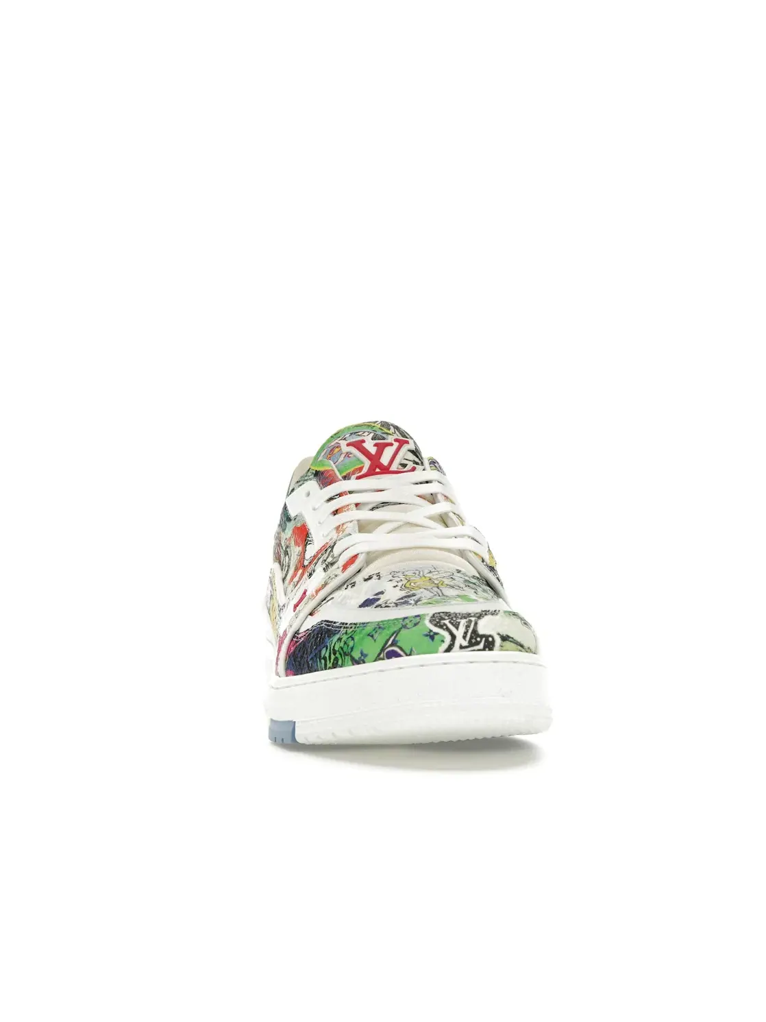 Мужские кроссовки с принтом Louis Vuitton LV Trainer — изображение 2 из 4, белый мульти