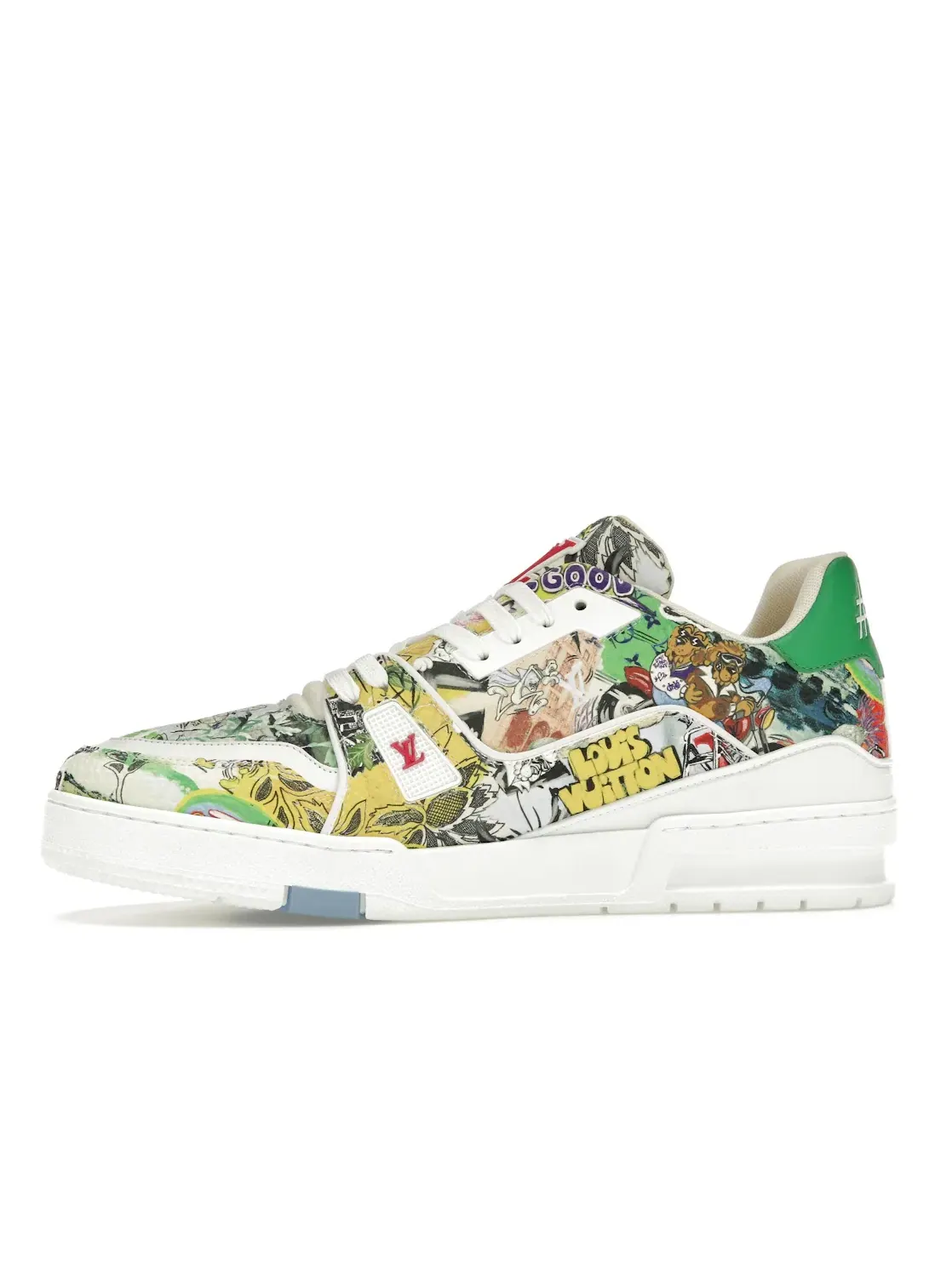Мужские кроссовки с принтом Louis Vuitton LV Trainer — изображение 3 из 4, белый мульти