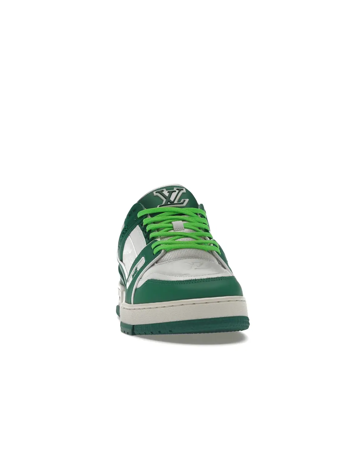 Мужские кроссовки с принтом Louis Vuitton LV Trainer — изображение 2 из 4, зеленый/белый