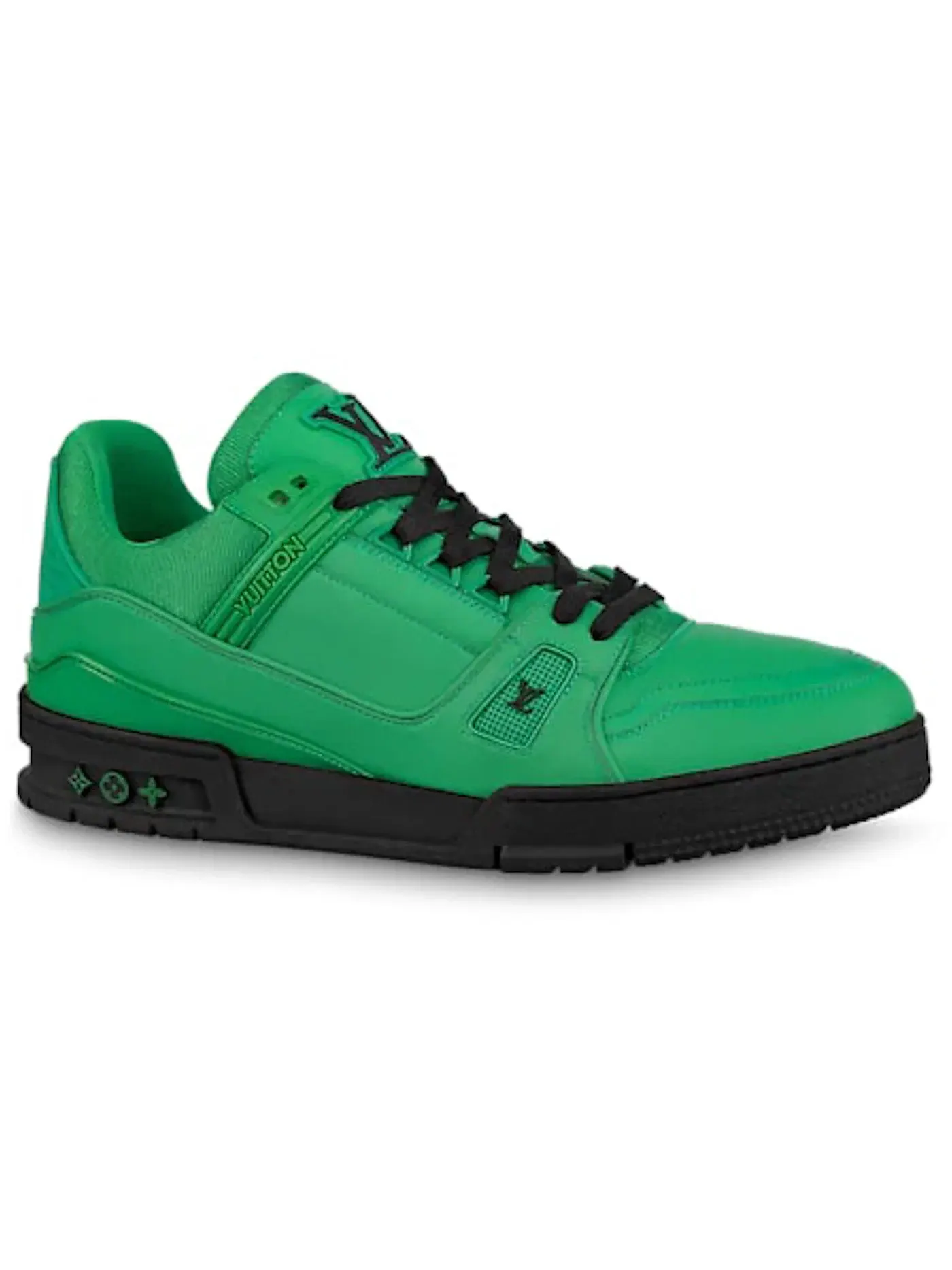 Мужские кроссовки с дизайном Louis Vuitton LV Trainer Louis Vuitton — изображение 1 из 1, зеленый черный