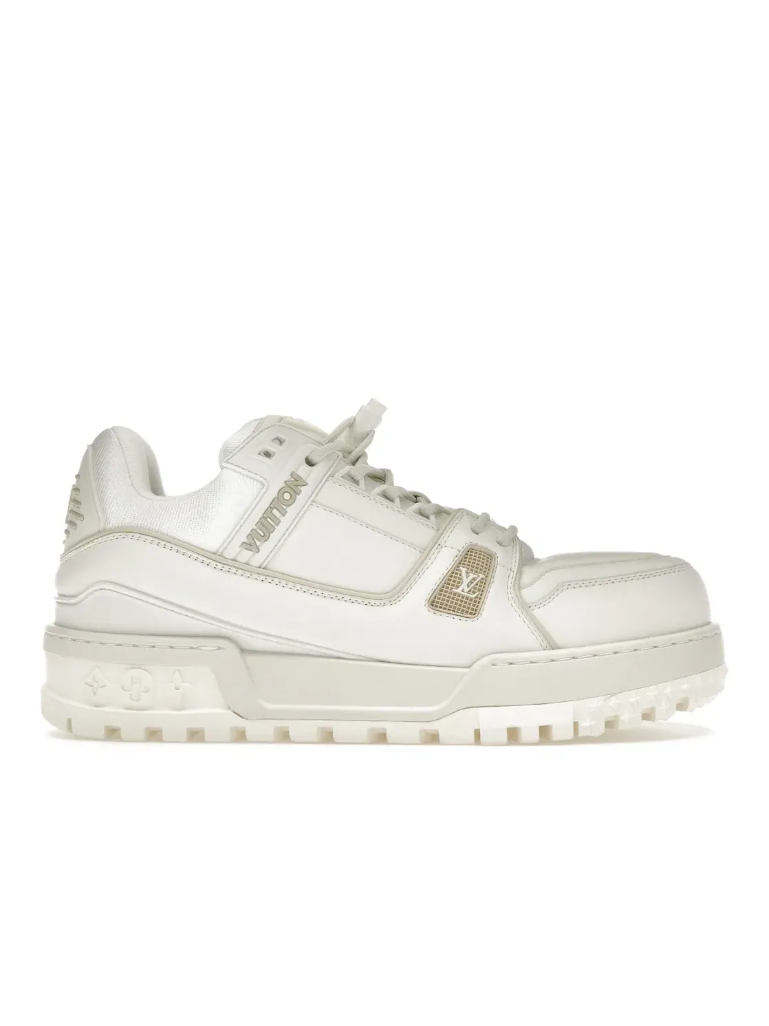 Мужские кроссовки с массивной подошвой Louis Vuitton LV Trainer Maxi Sneaker — изображение 1 из 4, белый