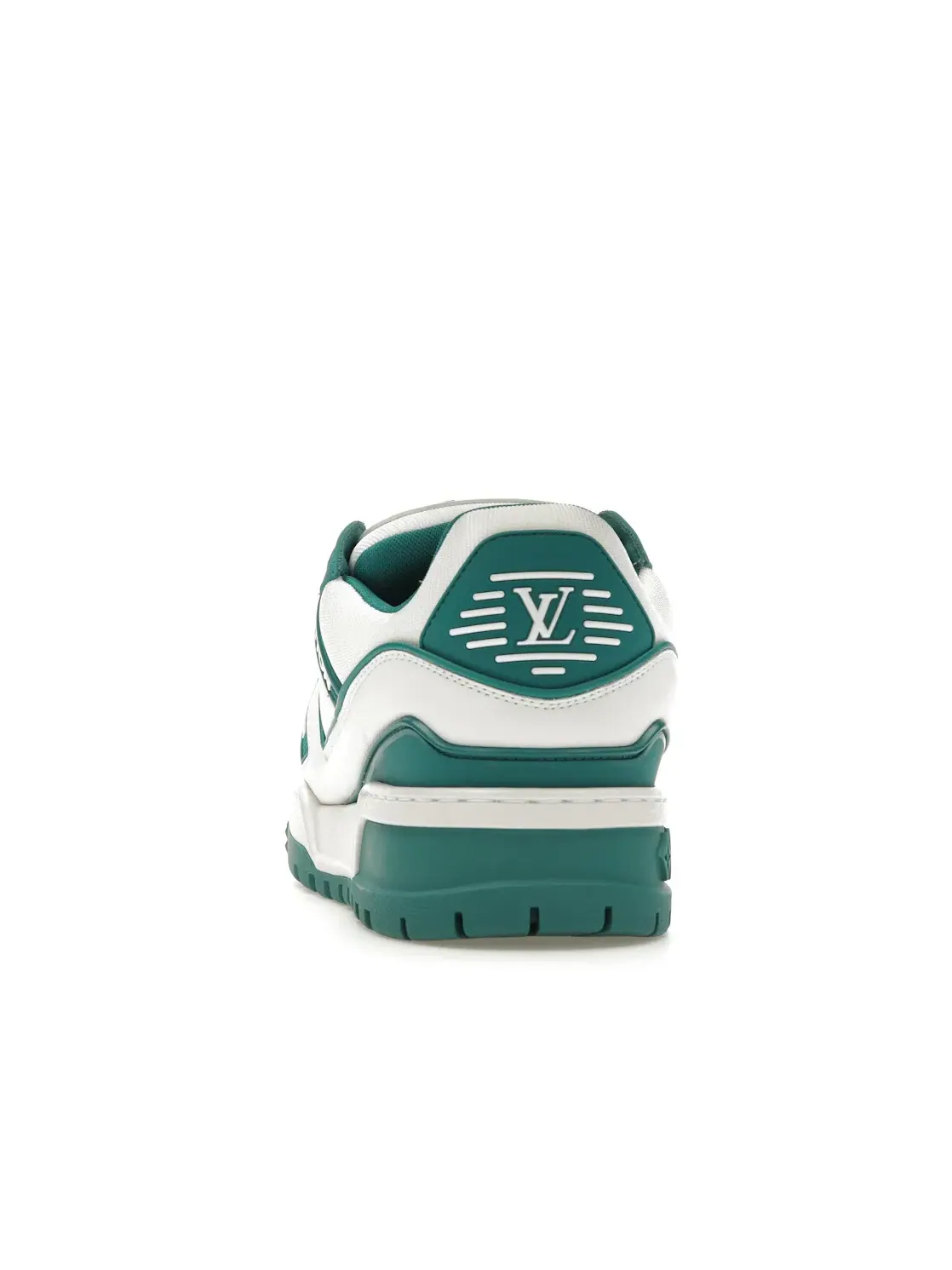 Мужские кроссовки с дизайном Louis Vuitton LV Trainer Maxi Sneaker Louis Vuitton — изображение 4 из 4, белый/зеленый