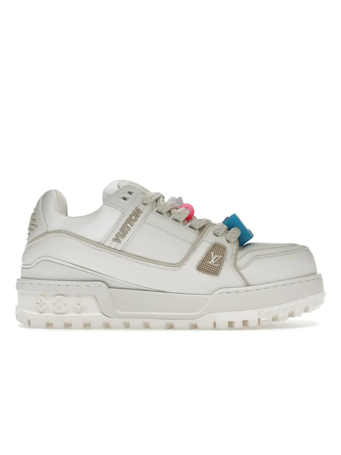 Мужские кроссовки премиальные LV Trainer Maxi Louis Vuitton — изображение 1 из 4, белый