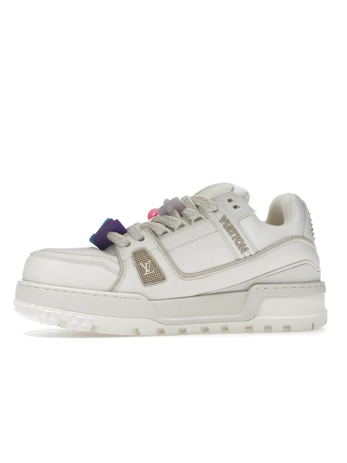 Мужские кроссовки премиальные LV Trainer Maxi Louis Vuitton — изображение 3 из 4, белый