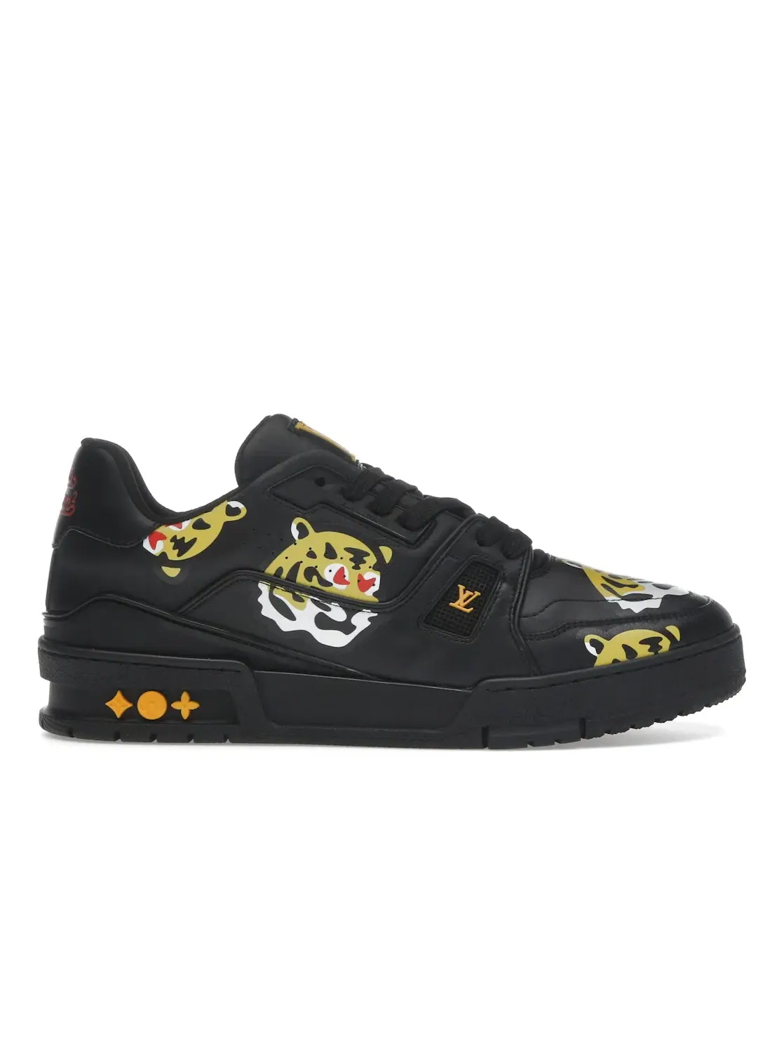 Мужские кроссовки с принтом Louis Vuitton LV Trainer Nigo Black Tiger Monogram Louis Vuitton — изображение 1 из 4