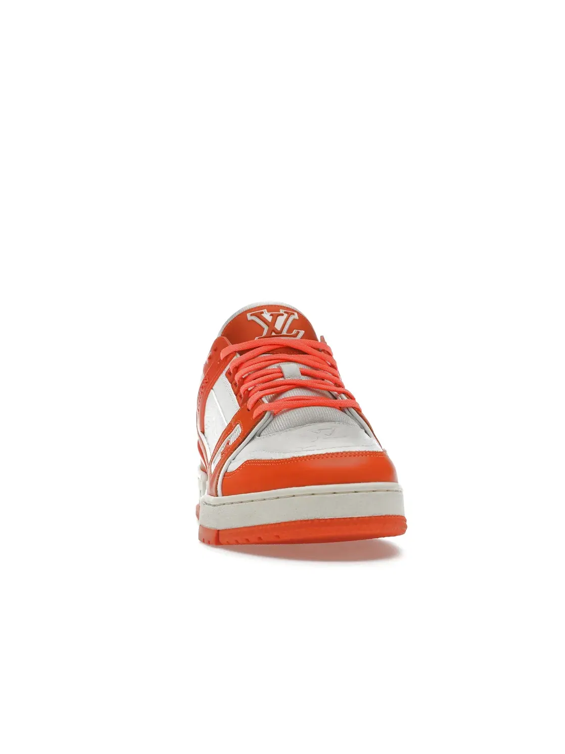 Мужские кроссовки с принтом Louis Vuitton LV Trainer — изображение 2 из 4, оранжевый/белый