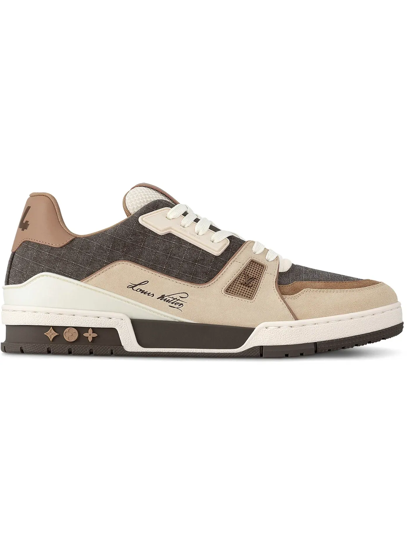 Мужские кроссовки с дизайном Louis Vuitton LV Trainer Outdoor Louis Vuitton — изображение 1 из 1, коричневый
