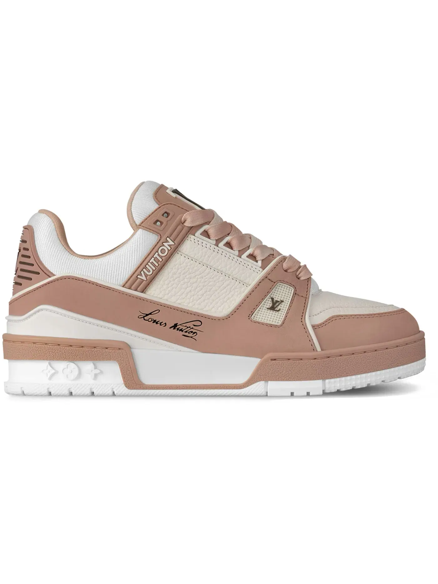 Женские кроссовки с контрастными элементами Louis Vuitton LV Trainer Louis Vuitton — изображение 1 из 1, розовый