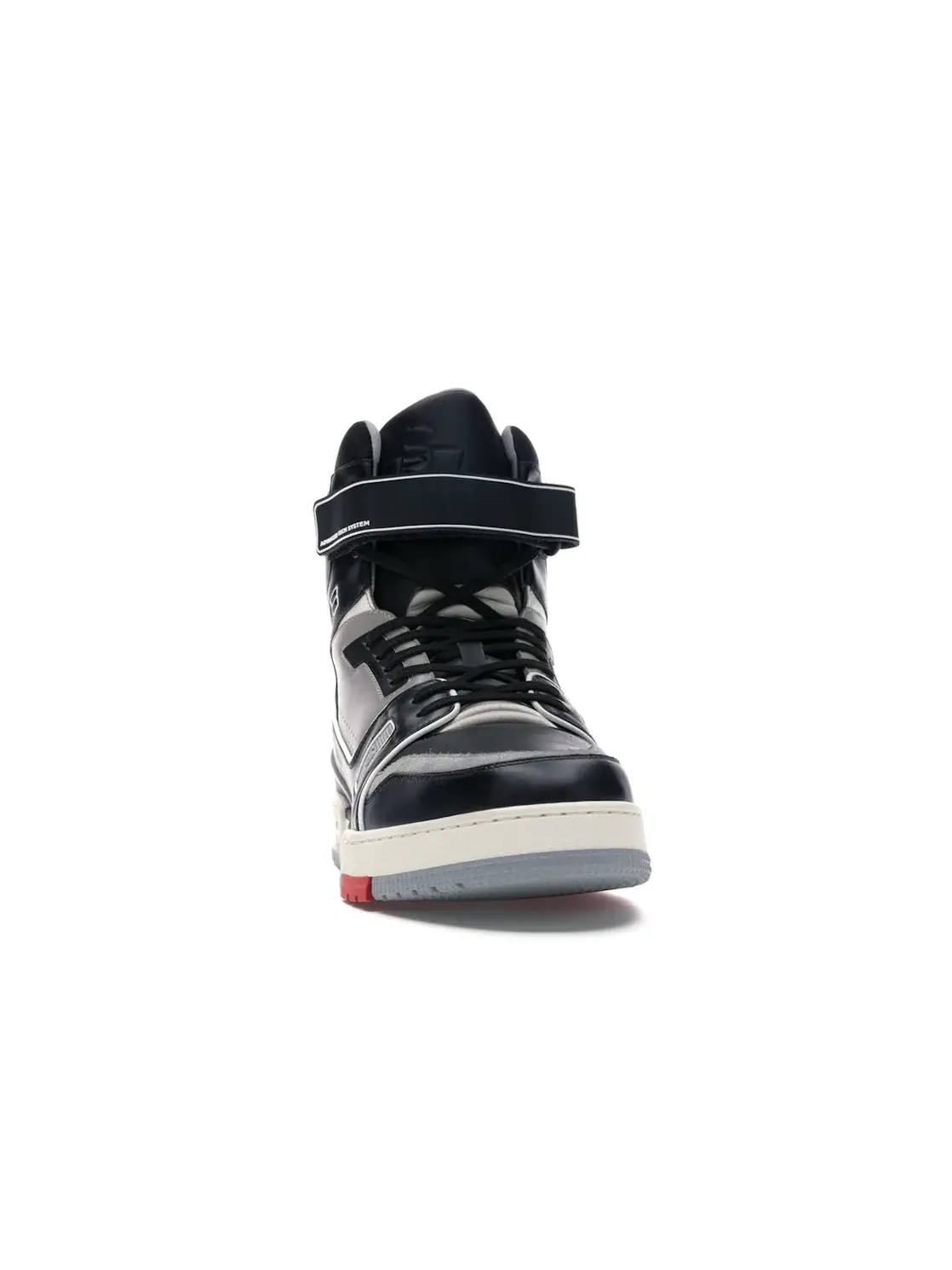 Мужские ботинки высокие Louis Vuitton LV Trainer Sneaker Boot High — изображение 2 из 4, черный/серый