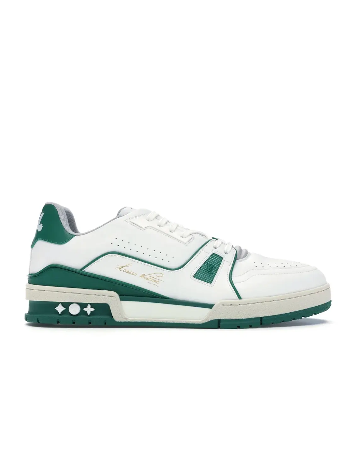 Мужские кроссовки с контрастными деталями Louis Vuitton LV Trainer Sneaker Low Louis Vuitton — изображение 1 из 4