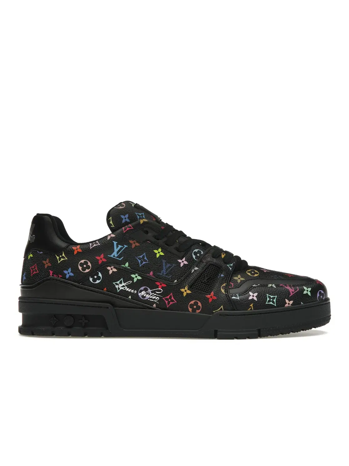 Мужские кроссовки с принтом Louis Vuitton LV Trainer Louis Vuitton — изображение 1 из 4, черный/мульти