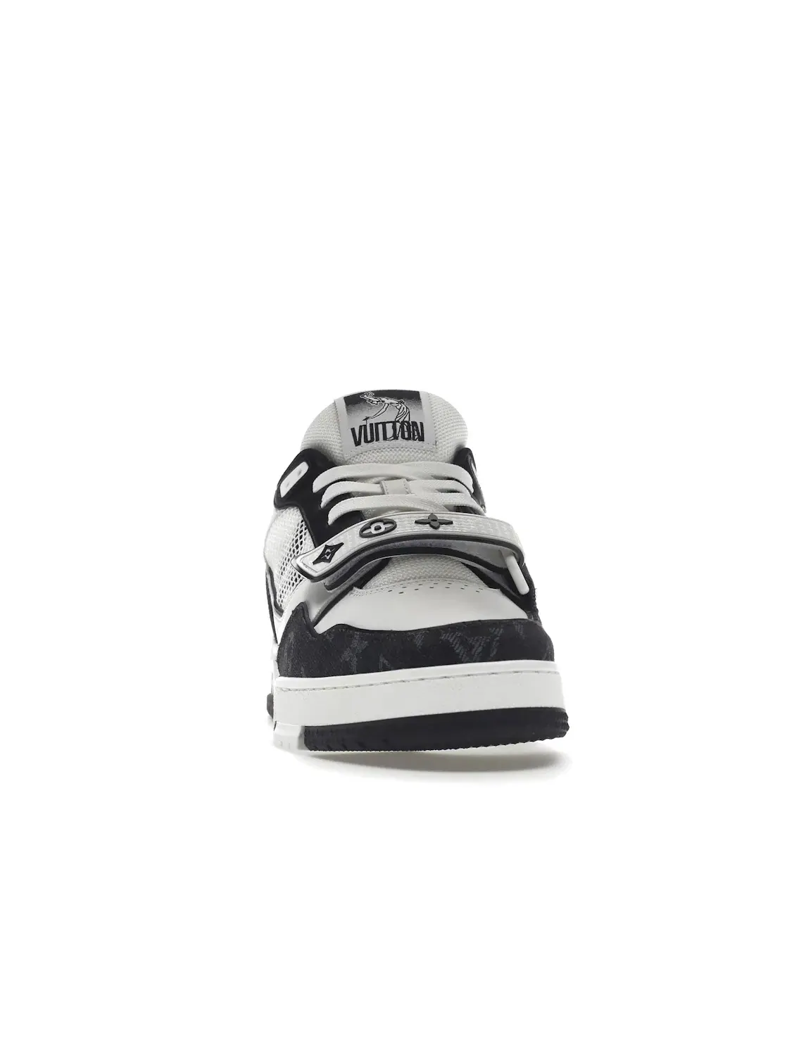 Мужские кроссовки на липучке с принтом Louis Vuitton LV Trainer — изображение 2 из 4, черный/белый