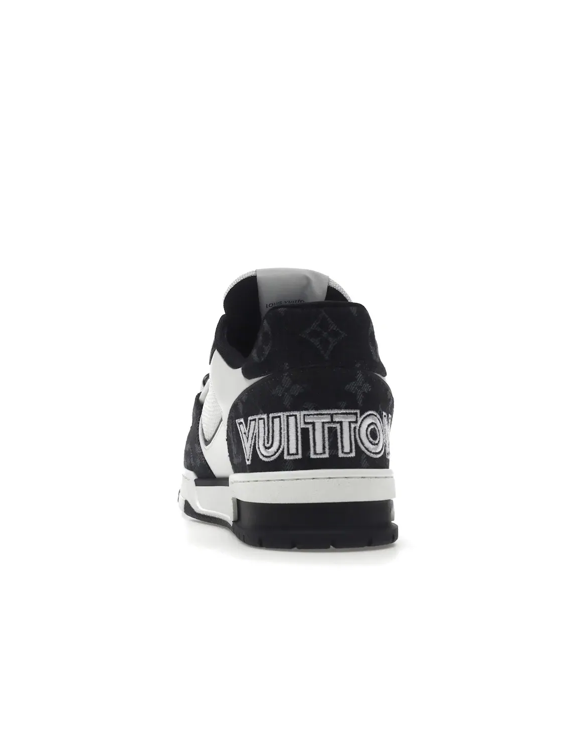 Мужские кроссовки на липучке с принтом Louis Vuitton LV Trainer — изображение 4 из 4, черный/белый