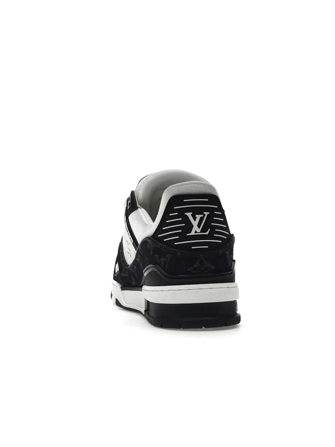 Мужские кроссовки с премиальными материалами Louis Vuitton LV Trainer — изображение 4 из 4, белый/черный/белый