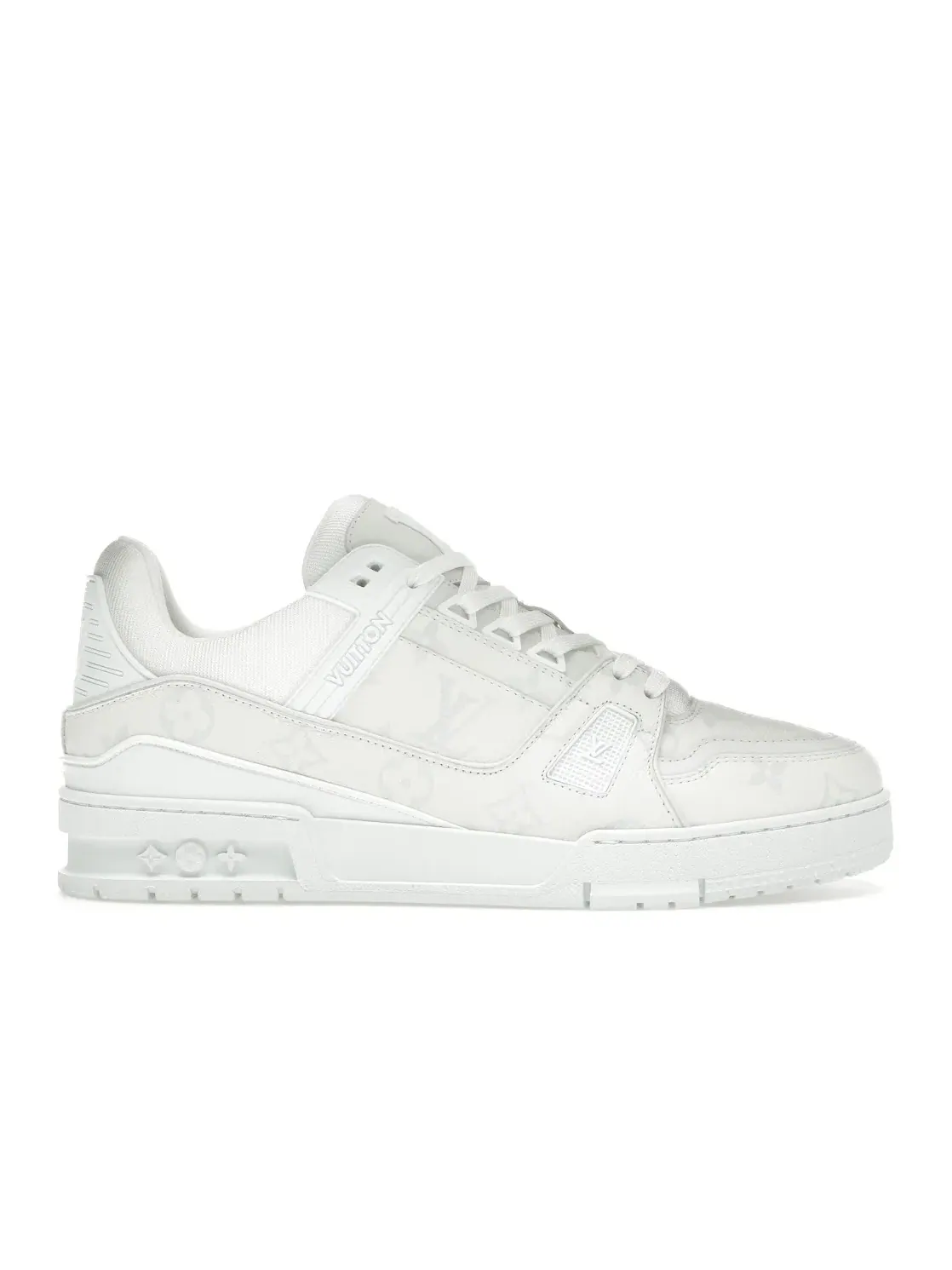 Кроссовки белые Louis Vuitton LV Trainer — изображение 1 из 4, белый/белый