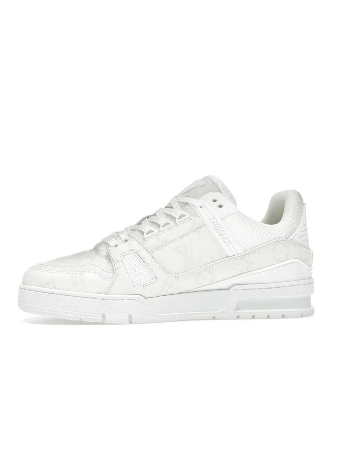 Кроссовки белые Louis Vuitton LV Trainer — изображение 3 из 4, белый/белый