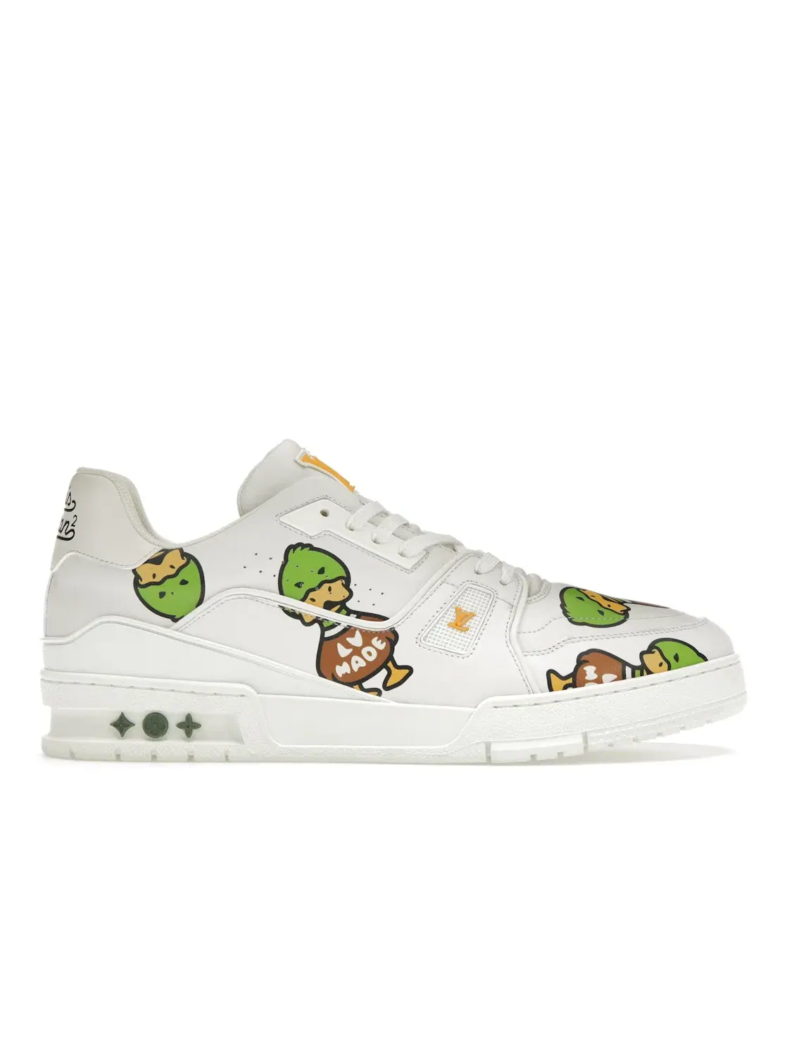 Мужские кроссовки с принтом Louis Vuitton LV Trainer x Nigo Duck Louis Vuitton — изображение 1 из 4, мульти