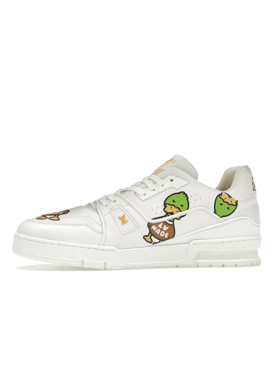 Мужские кроссовки с принтом Louis Vuitton LV Trainer x Nigo Duck Louis Vuitton — изображение 3 из 4, мульти