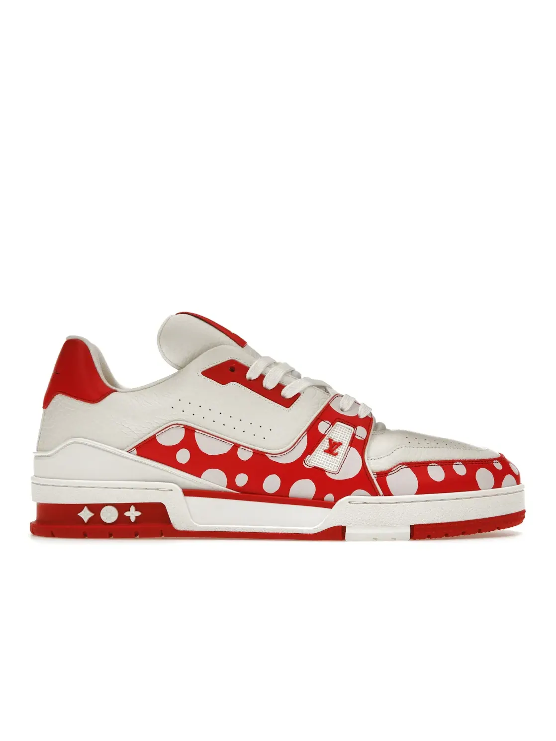 Мужские кроссовки с принтом Louis Vuitton LV Trainer — изображение 1 из 4, красный/белый