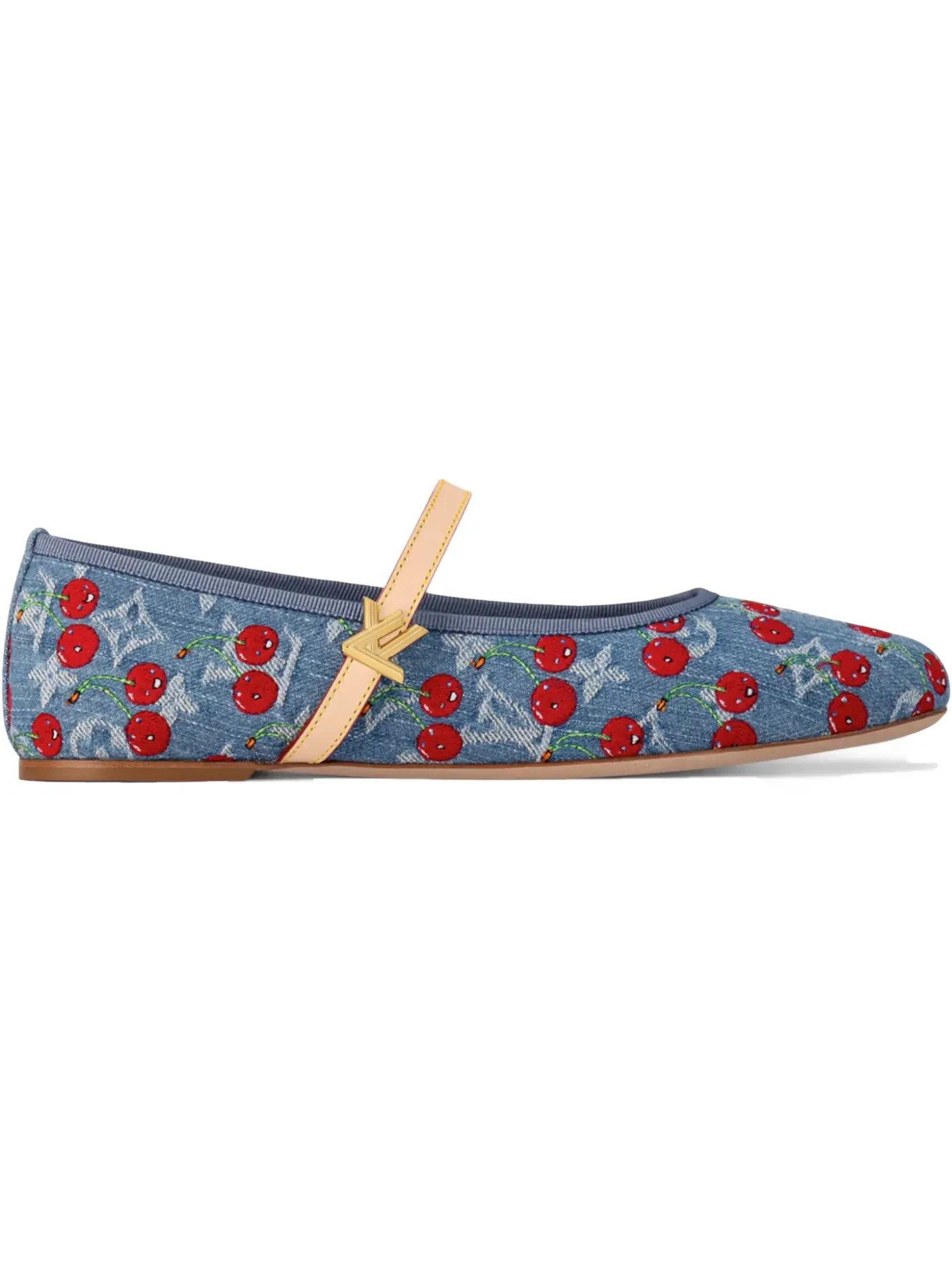 Женские балетки Louis Vuitton Romy Flat Ballerina Takashi Murakami Denim — изображение 1 из 3
