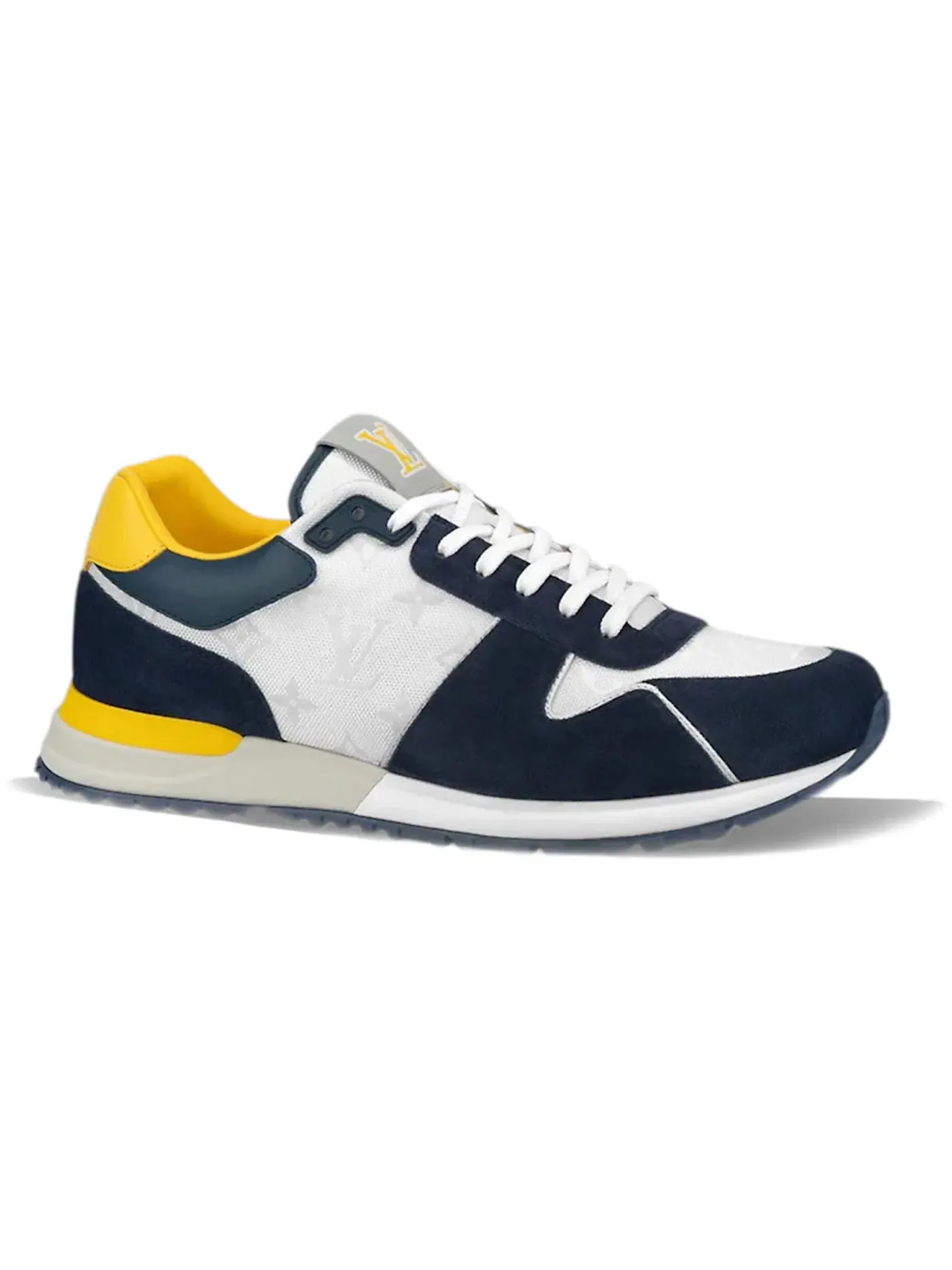 Мужские кроссовки с дизайном Louis Vuitton Run Away Trainers Louis Vuitton — изображение 1 из 1, синий/желтый/белый