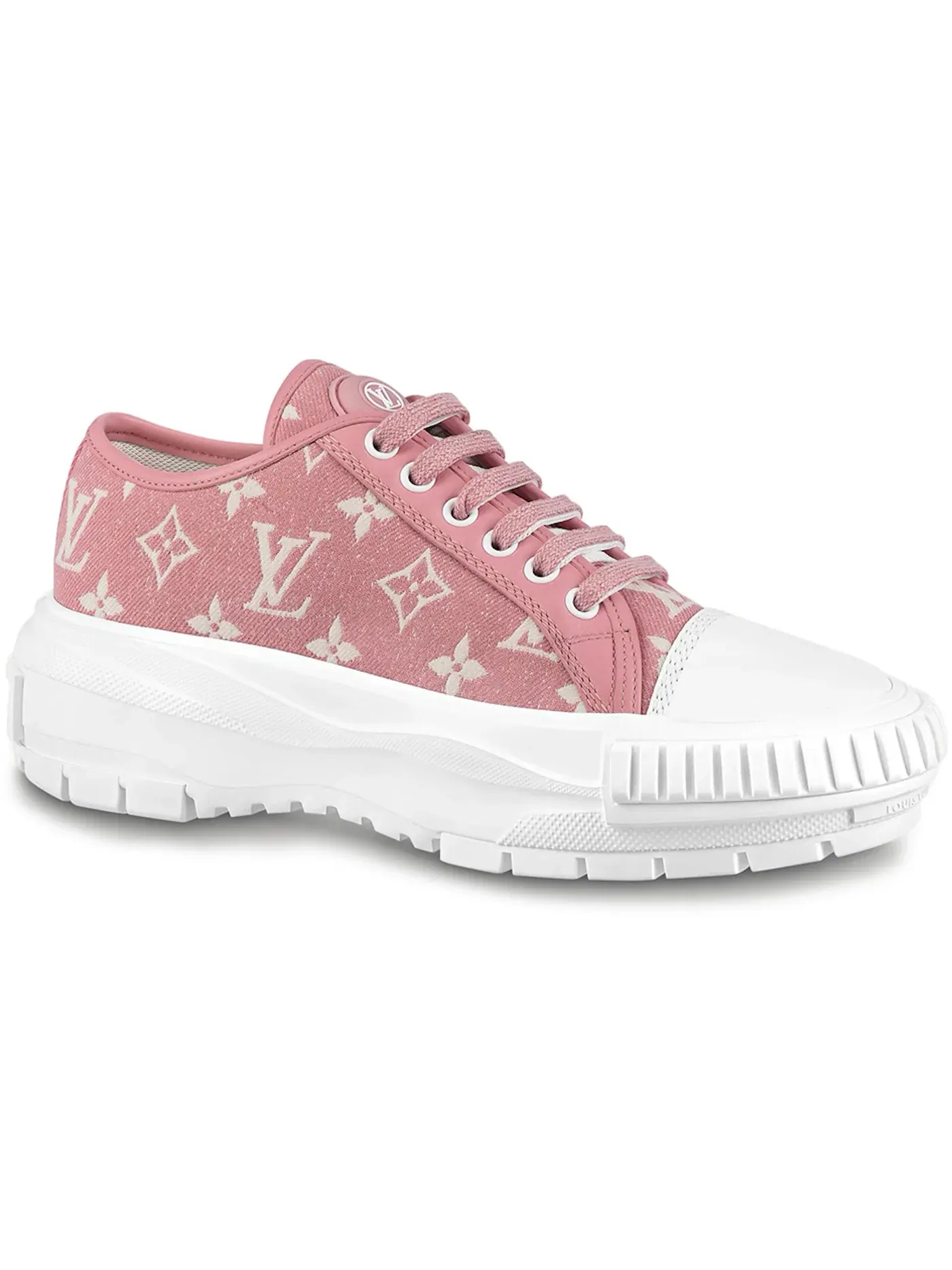 Женские кроссовки с монограммой Louis Vuitton Squad Low Louis Vuitton — изображение 1 из 1, розовый розовый/белый