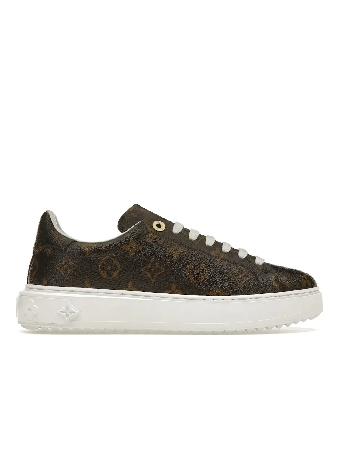 Женские кроссовки Louis Vuitton Time Out — изображение 1 из 4, коричневый/белый