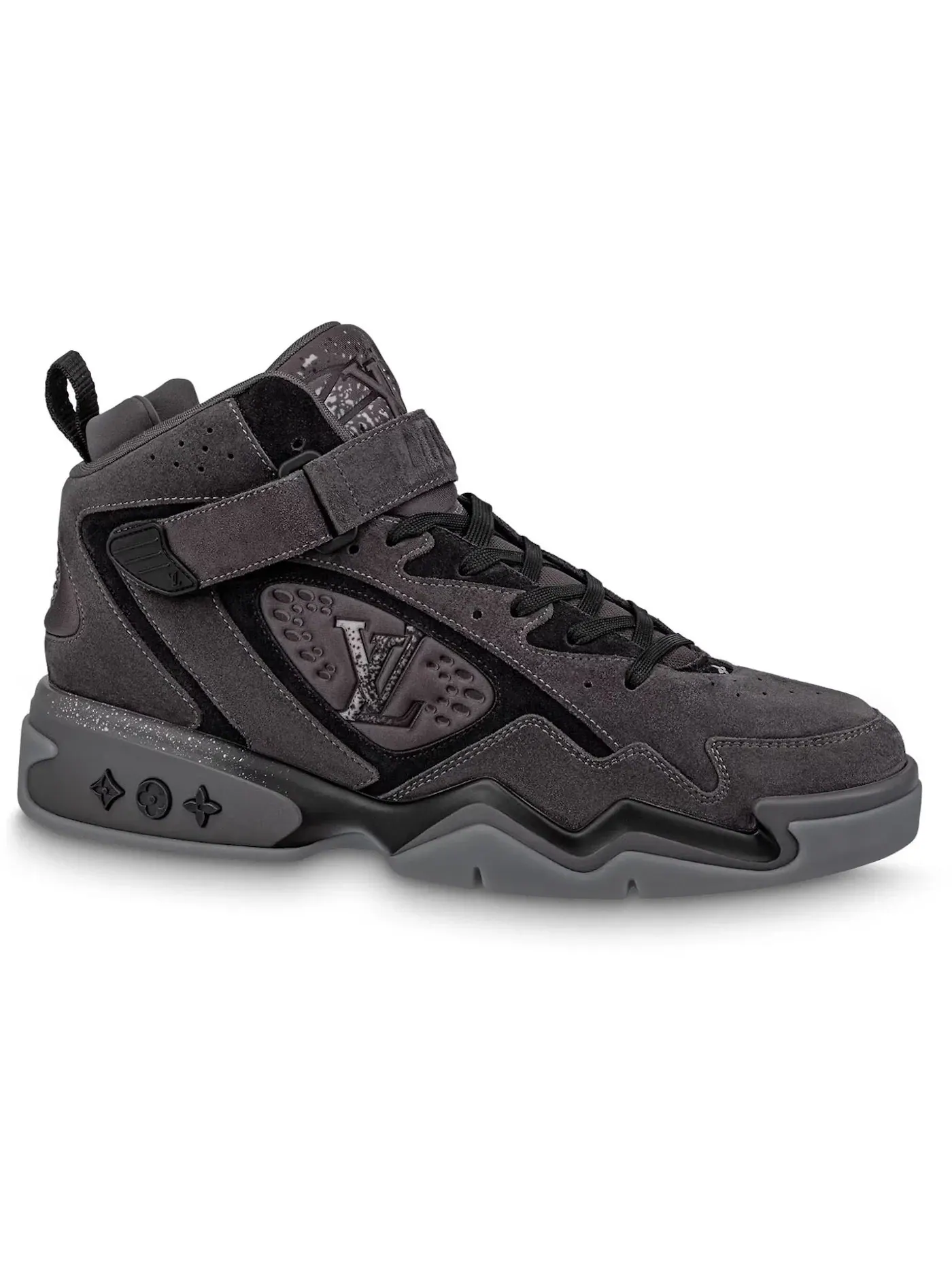 Мужские кроссовки с дизайном Louis Vuitton Trainer 2 Louis Vuitton — изображение 1 из 1, серый/черный