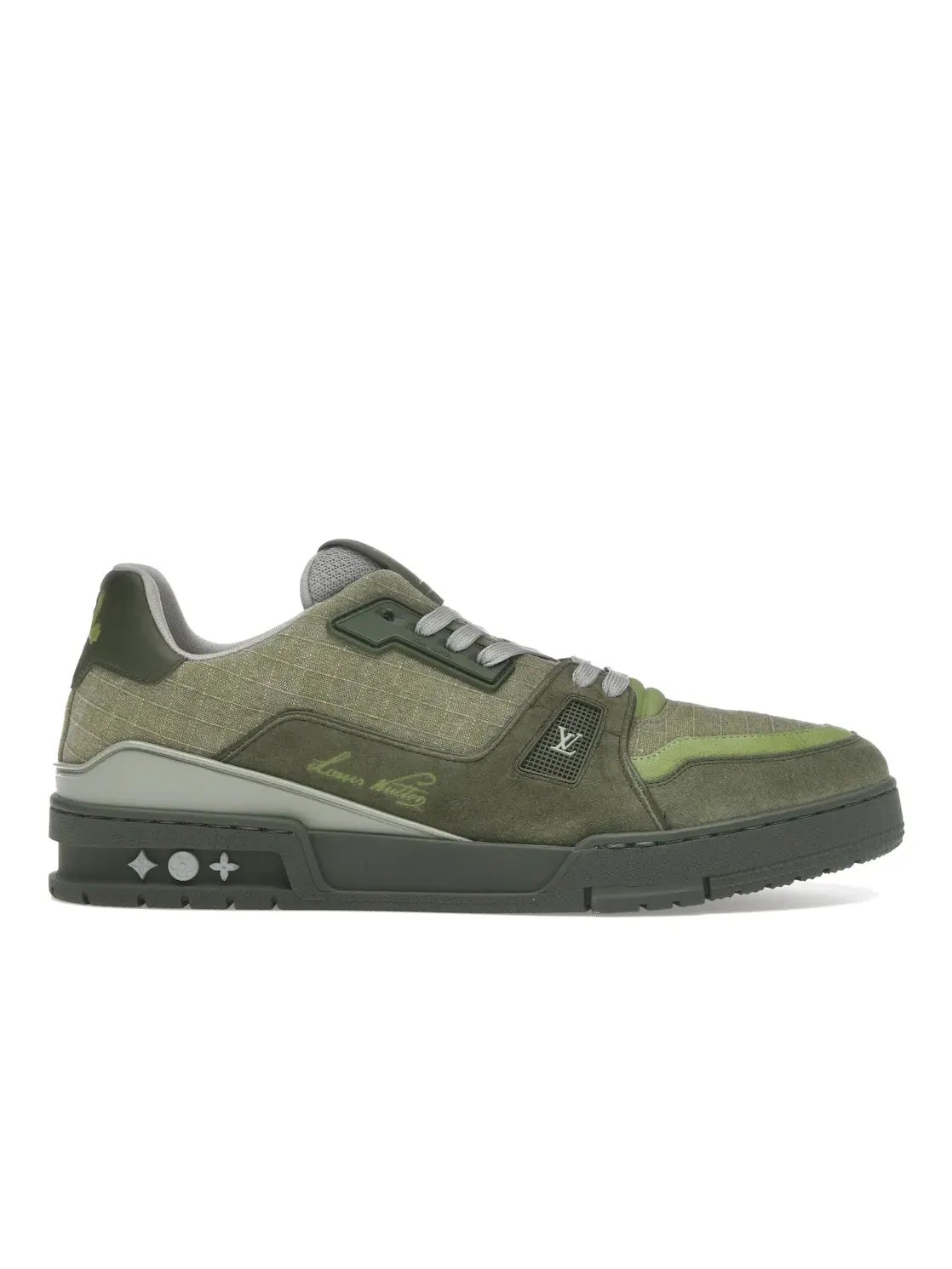 Мужские кроссовки с монограммой Louis Vuitton Trainer #54 Louis Vuitton — изображение 1 из 4, зеленый