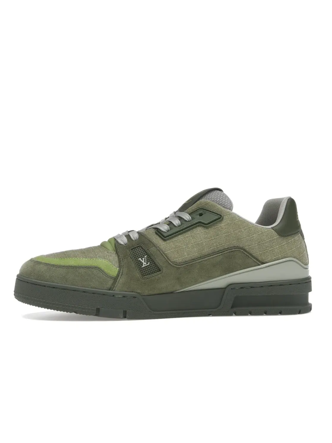 Мужские кроссовки с монограммой Louis Vuitton Trainer #54 Louis Vuitton — изображение 3 из 4, зеленый