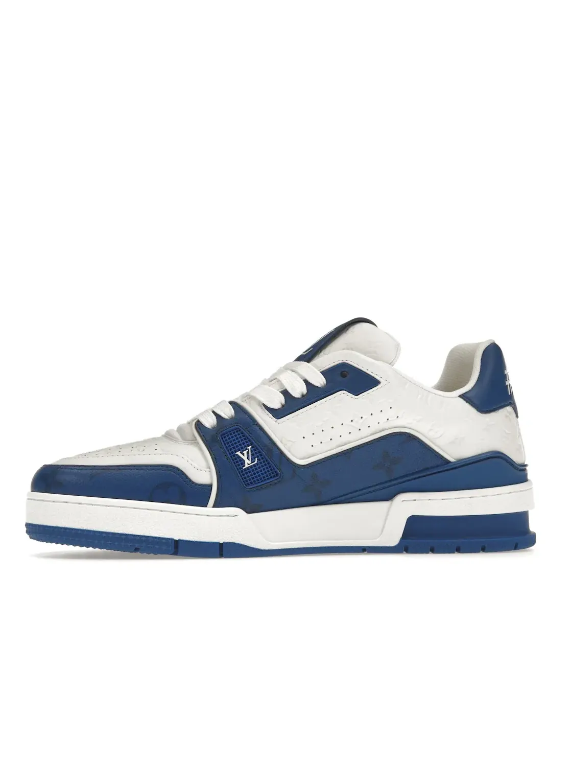 Мужские кроссовки с дизайном Louis Vuitton Trainer Louis Vuitton — изображение 3 из 4, синий/белый