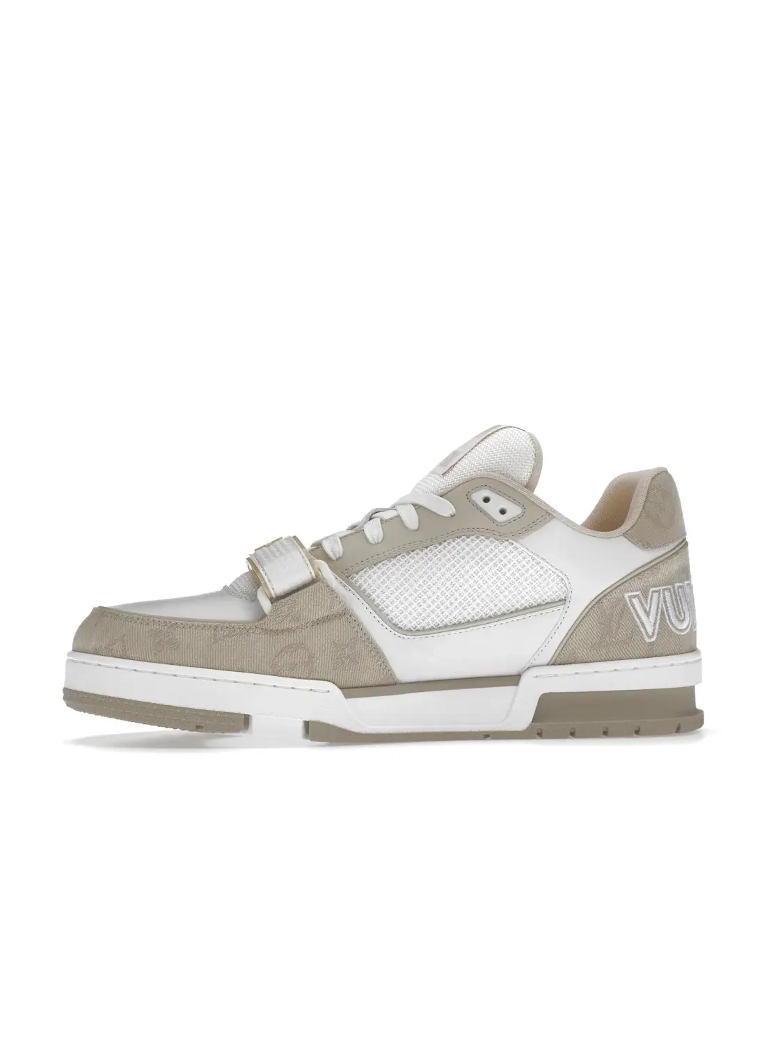 Мужские кроссовки Louis Vuitton Trainer — изображение 3 из 4, белый/бежевый