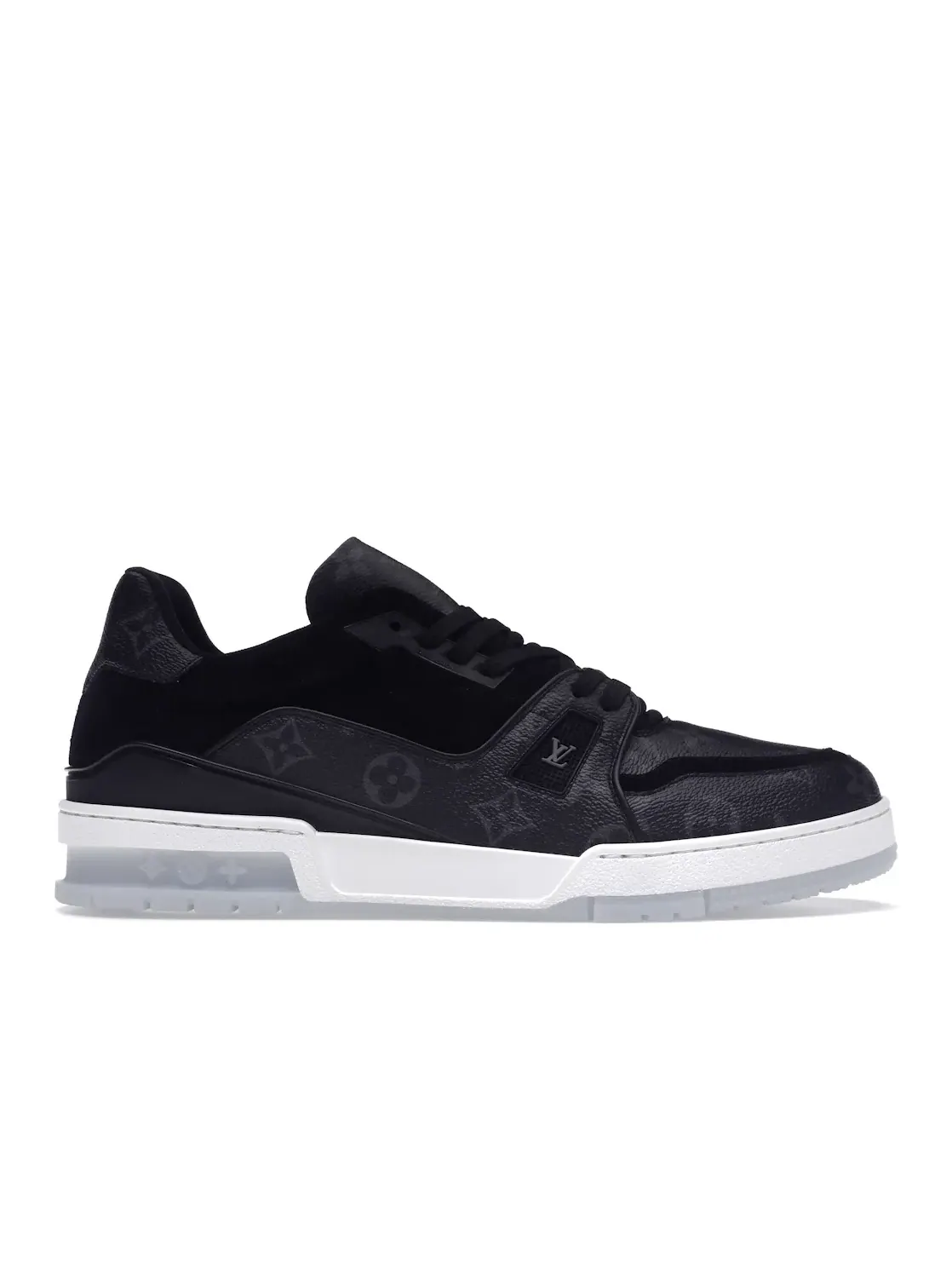 Мужские кроссовки с монограммой Louis Vuitton Trainer Louis Vuitton — изображение 1 из 4, черный/белый