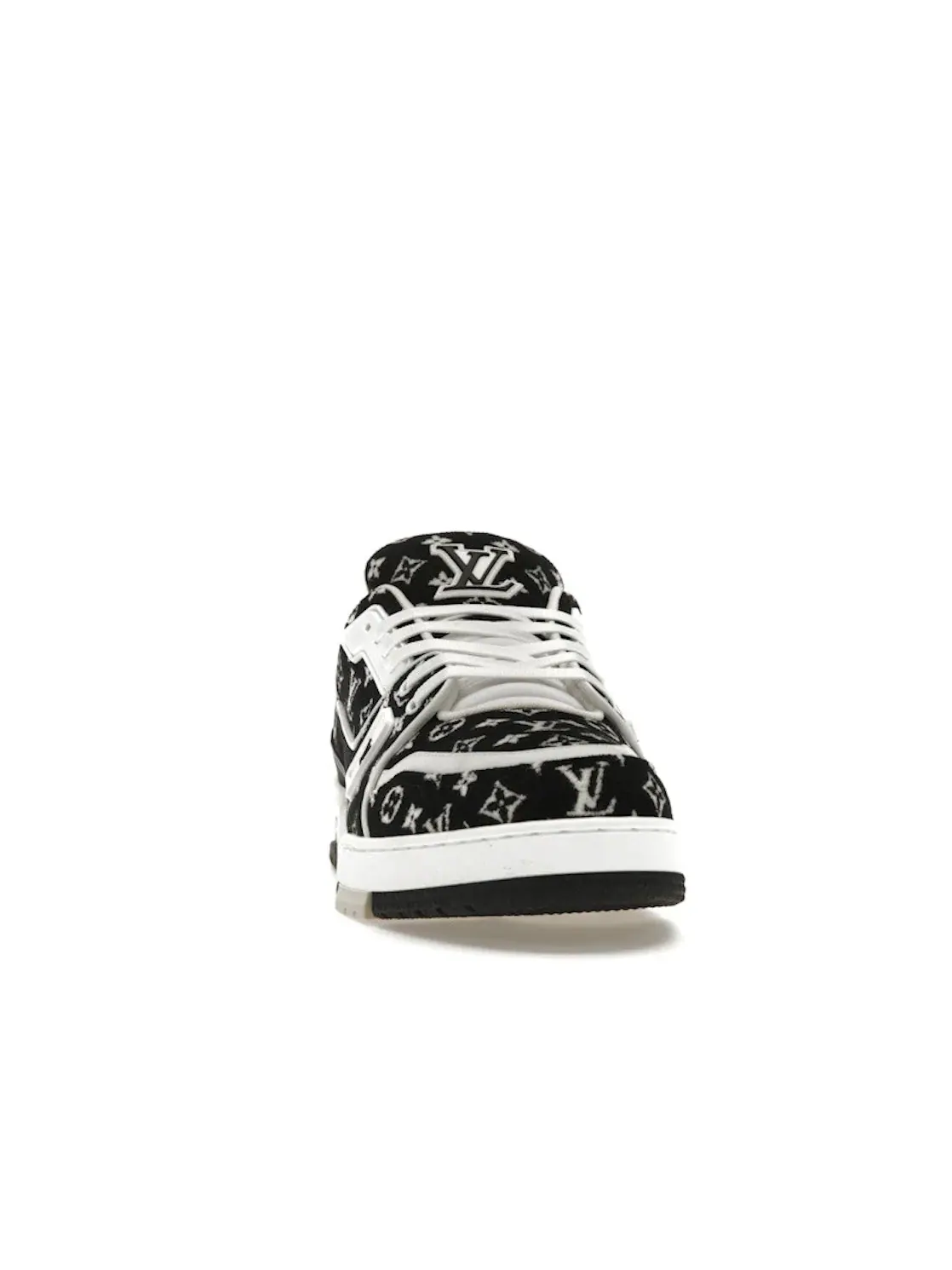 Мужские кроссовки с принтом Louis Vuitton Trainer Louis Vuitton — изображение 2 из 4, черный/белый