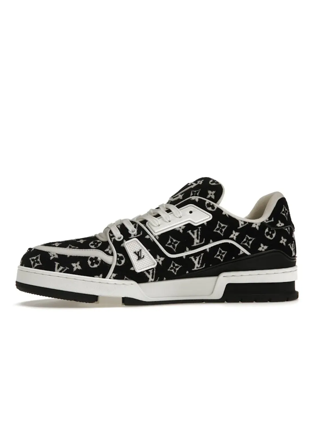 Мужские кроссовки с принтом Louis Vuitton Trainer Louis Vuitton — изображение 3 из 4, черный/белый
